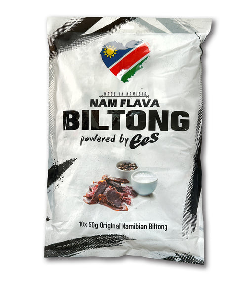 10x Pack (50g) - Nam Flava Biltong by EES - 500g