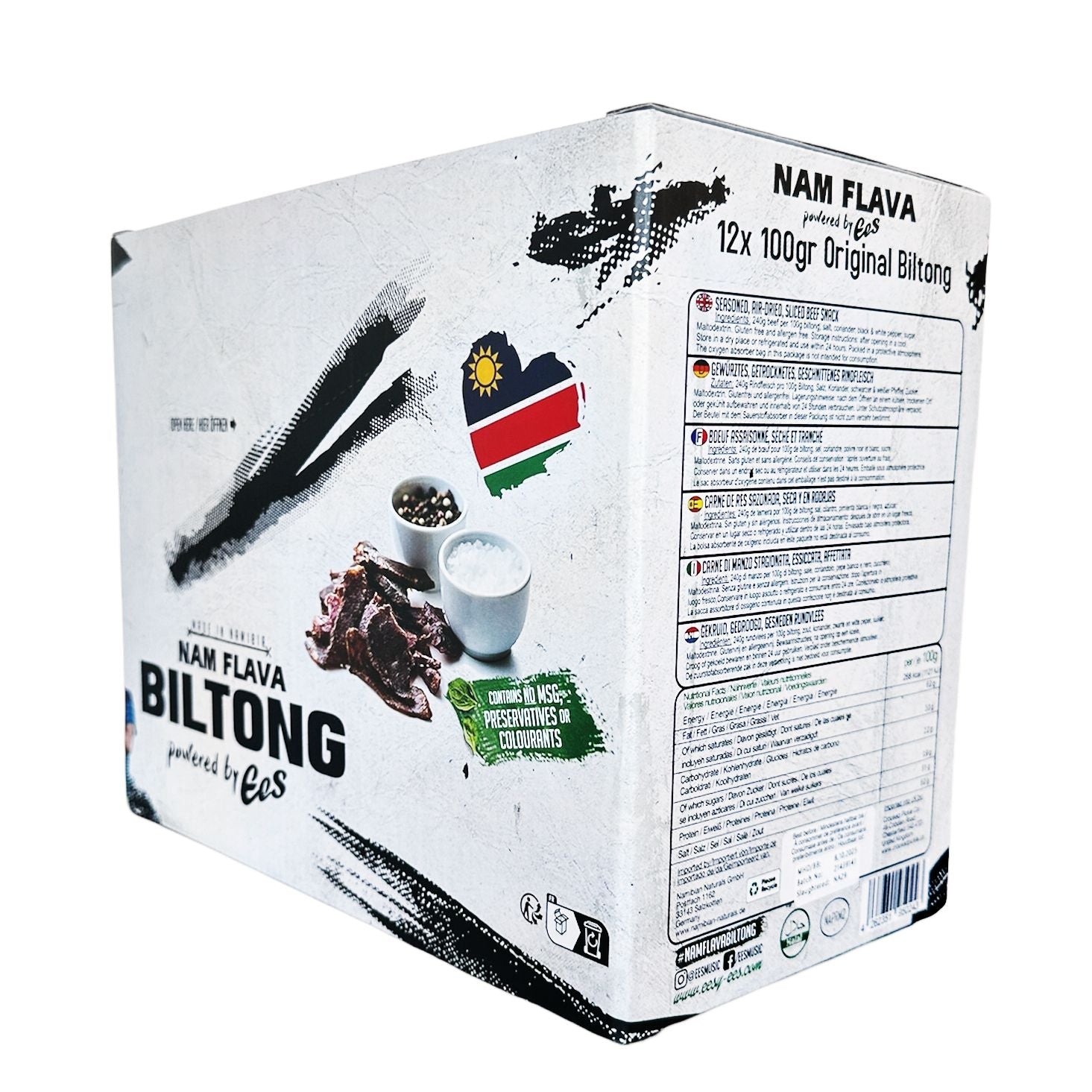 12x Pack (100g) - Nam Flava Biltong by EES - 1,2kg