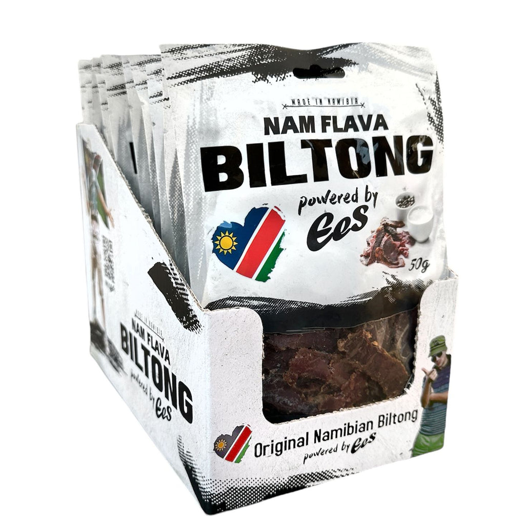 12x Pack (50g) - Nam Flava Biltong by EES - 600g
